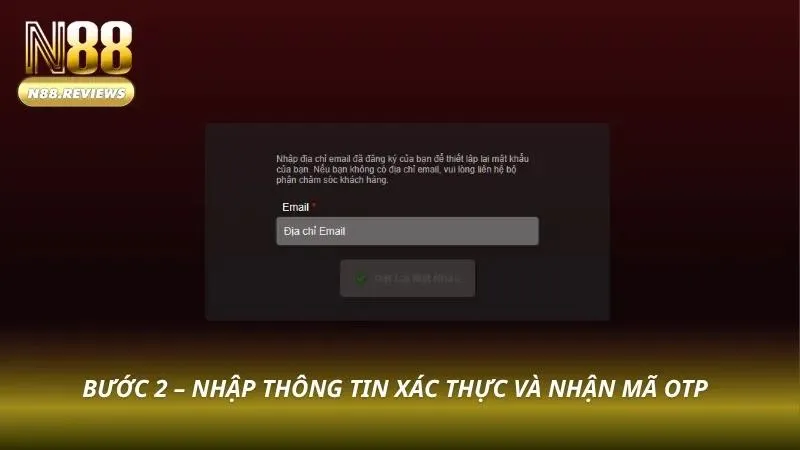Ô nhập mã OTP với nút