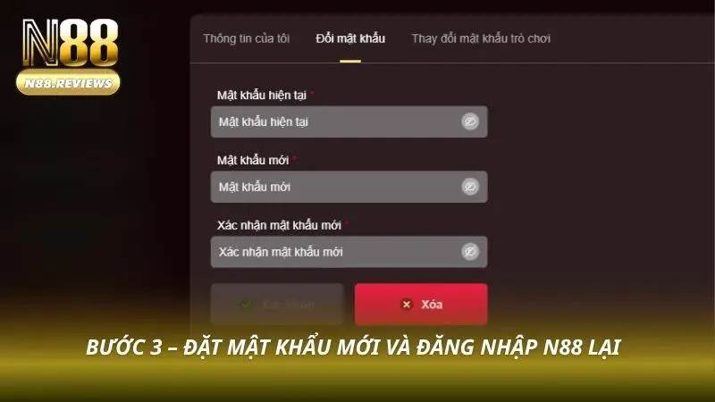 Tài khoản được truy cập lại ngay sau khi cập nhật bảo mật