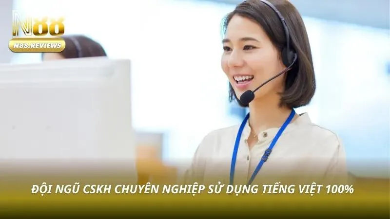 Màn hình trao đổi bằng tiếng Việt với nhân viên CSKH
